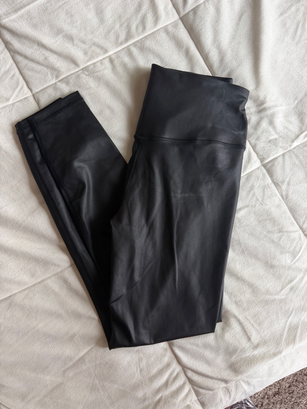 Black Faux Leather Leggings
